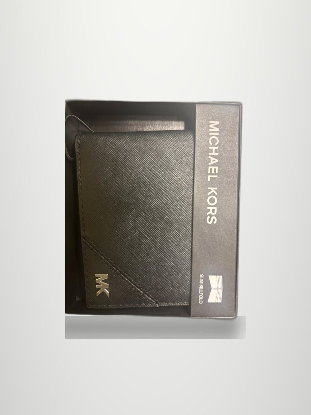 Michael Kors Black Bifold Wallet Boxed NWT 98 In Box